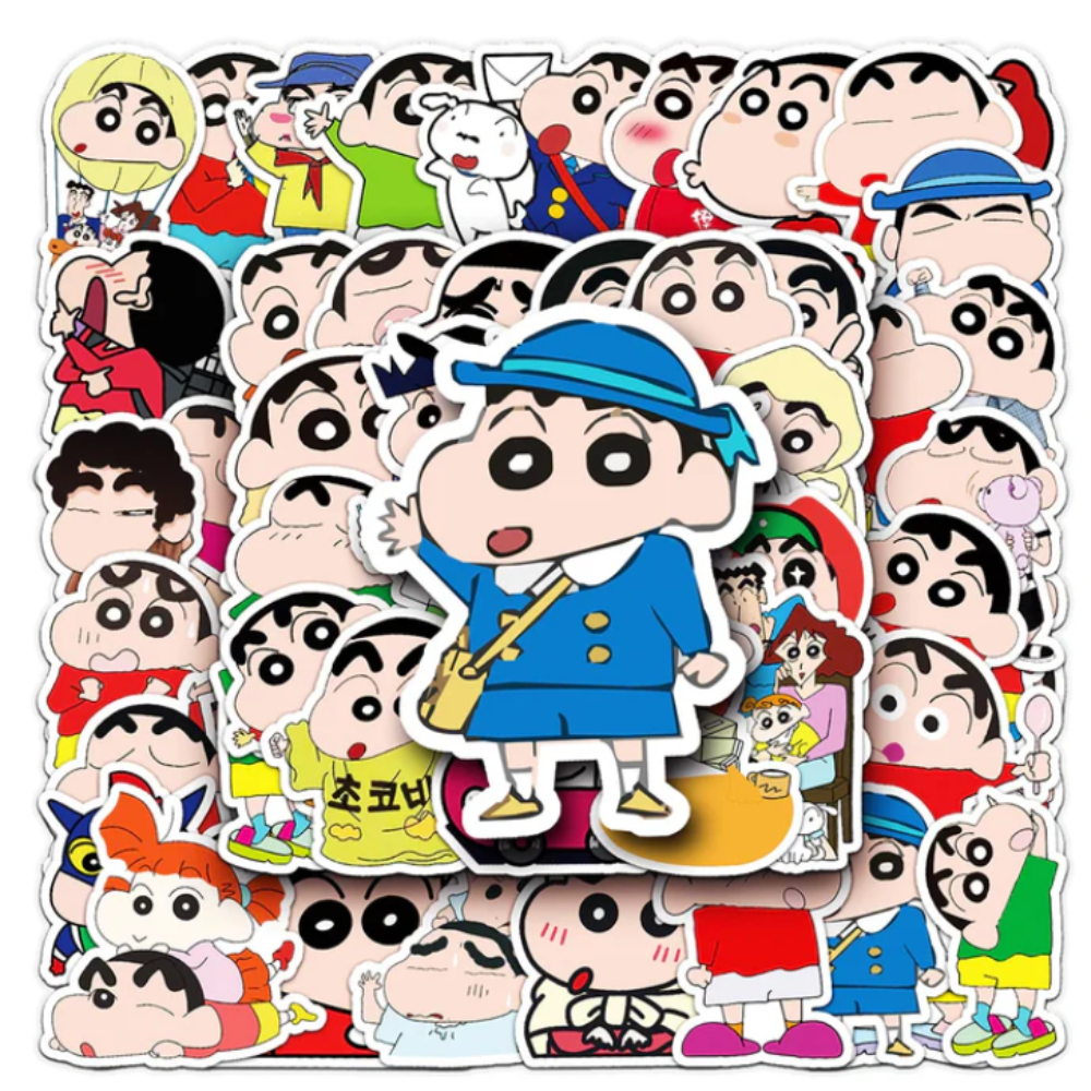 Shinchan Stickers Pack of 50 | No Repeat