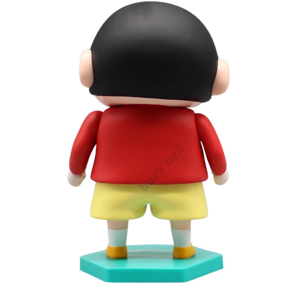 Shinchan Action Figure Toy Size - 13CM | Shin Red Green Stand
