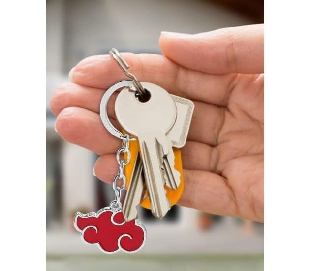 Anime Keychains Metal For Bike Car Gifting | Akat-suki