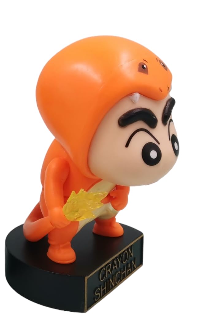 Shinchan Action Figure Toy Height -9CM | Shinchan Poke Orange