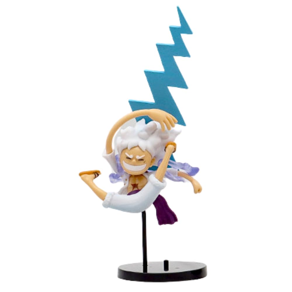 Anime Action Figure Height -13cm Mini Version | Luffy Laugh Blue Power