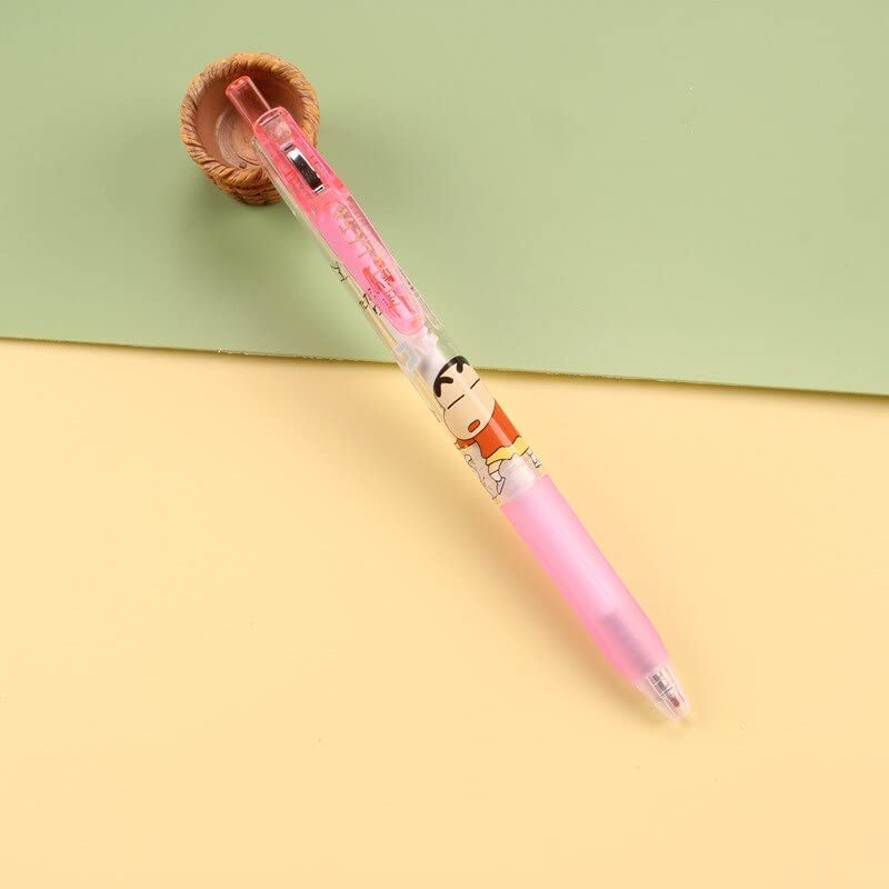 Shinchan Pen Set of 6 | Black Ink Gel Pen | For School College Office Gifting Stationery| Shinchan Pen