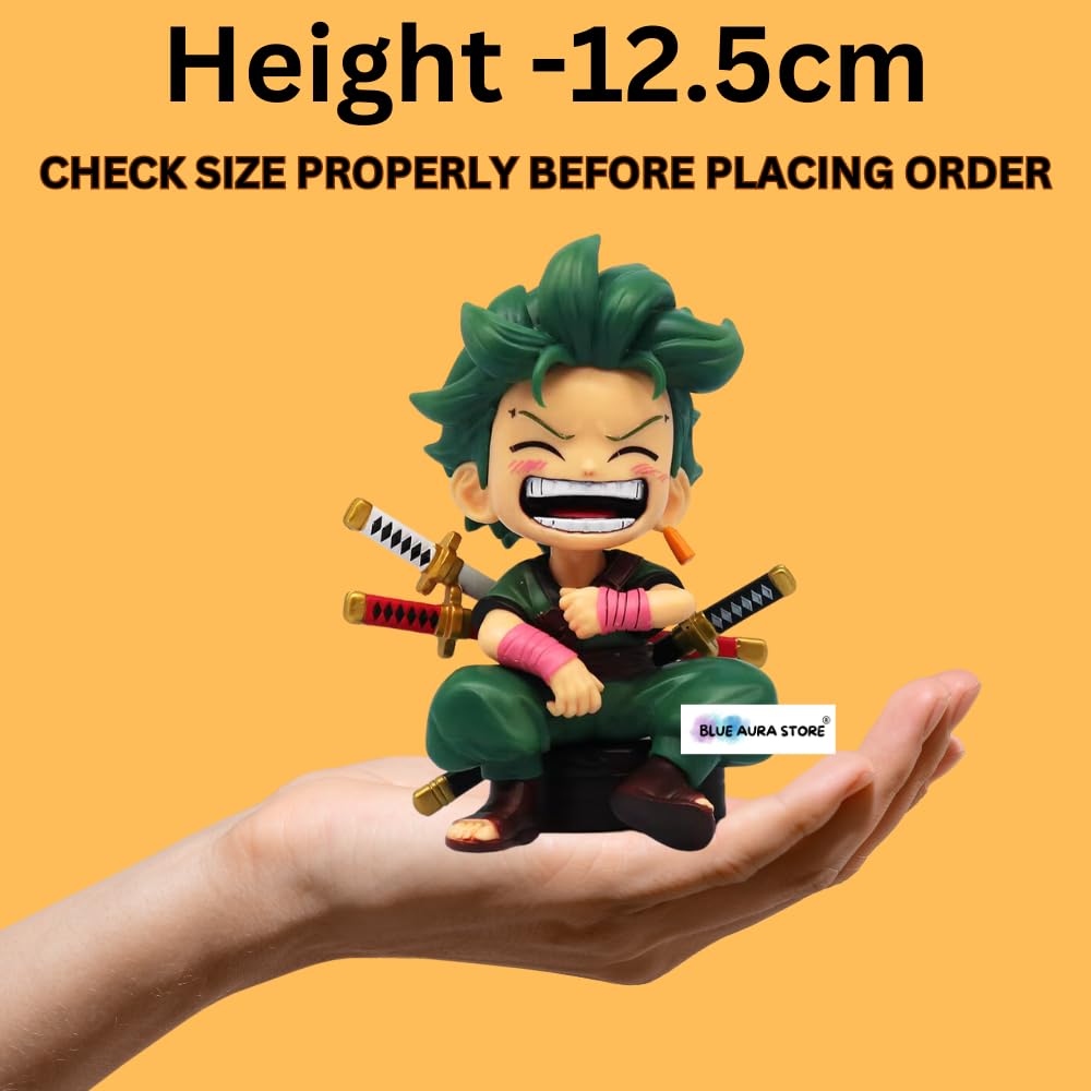 Anime Action Figure Height - 12.5CM Collectible | Zo-ro Mini Laugh
