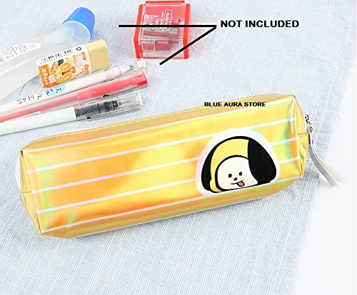 BTS Pencil Pouch Pen Pouch Cosmetic Bag Travel Pouch Multicolor |Chimmy Pouch Stripes