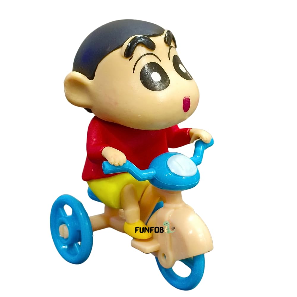 Shinchan Action Figure Toy Size - 10CM | Shin Cycle Small