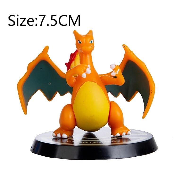 Cartoon Movie Action Figure Pack of 6 Toy Height -4.5CM to 7.8CM | Poke Round Set of 6