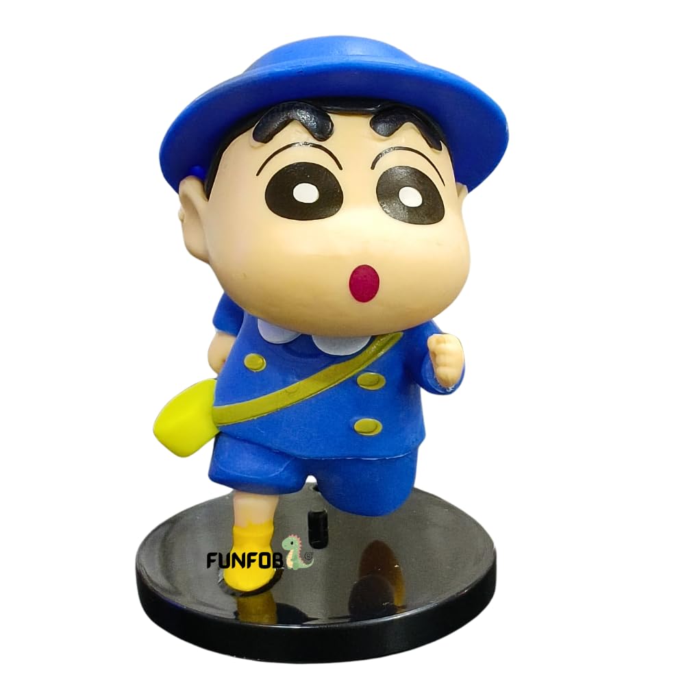 Shinchan Action Figure Toy Size - 8.5CM | Shin Blue Dress Small