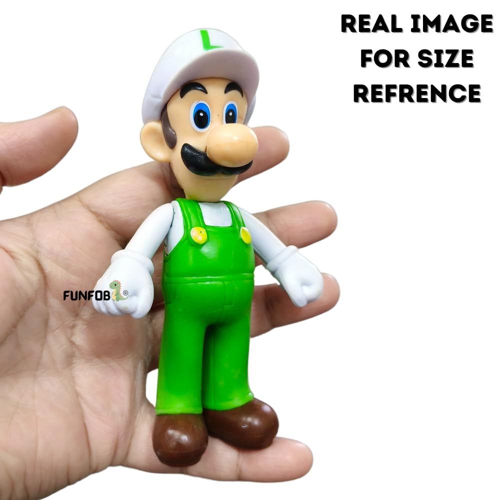 Mario Action Figure Height -11.5cm Mario Toys | Mario Green White
