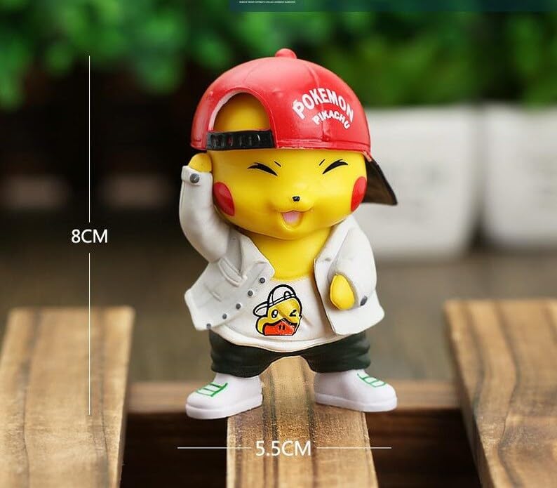 Cartoon Action Figure Toy Height -8.5CM | Poke Cap Figure