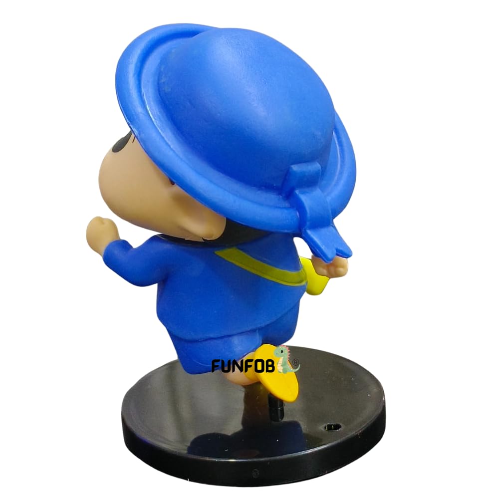 Shinchan Action Figure Toy Size - 8.5CM | Shin Blue Dress Small