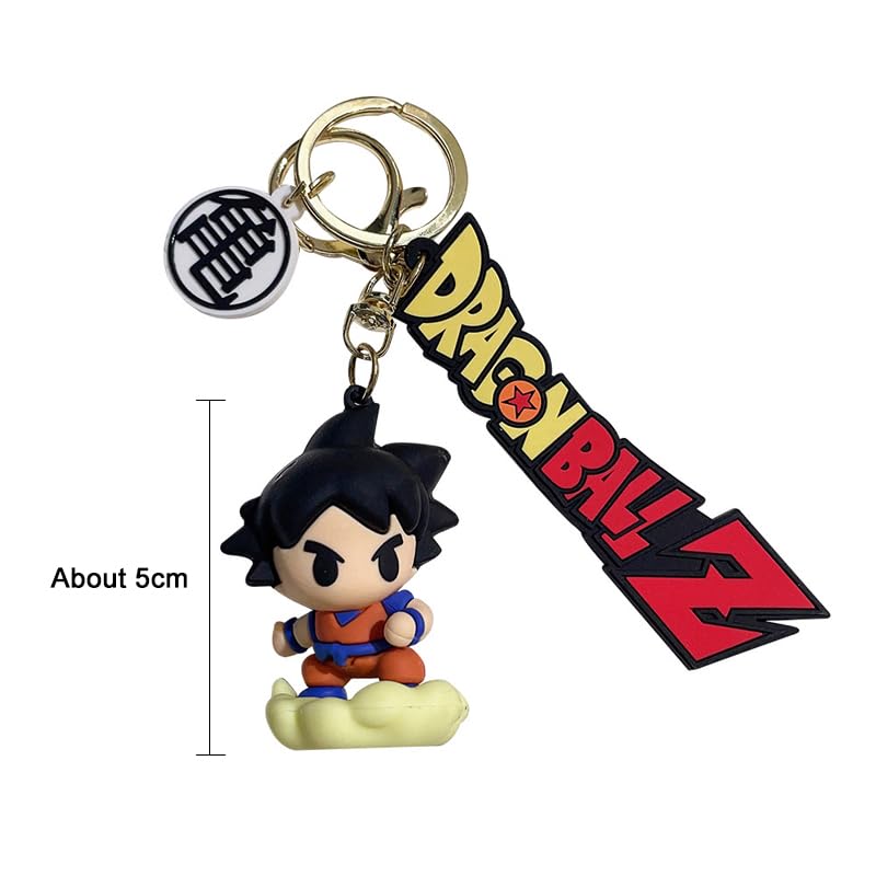 Anime Keychain with Hook & Strap Key Chains | Goku Orange