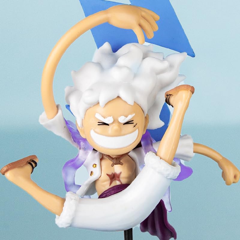 Anime Action Figure Height -13cm Mini Version | Luffy Laugh Blue Power