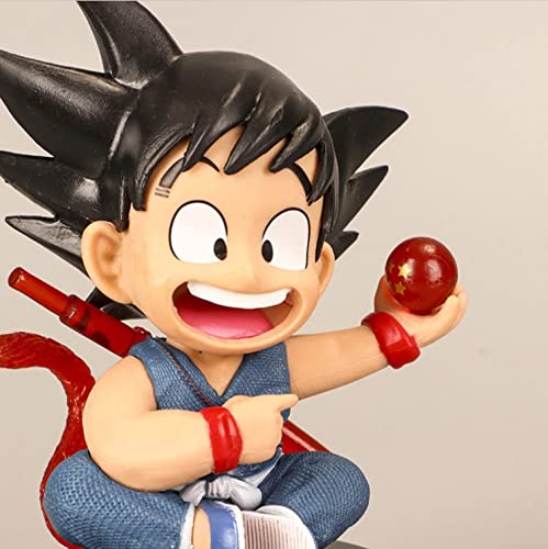 Anime Action Figure With Ball Height -12CM | Blue Goku with Ball