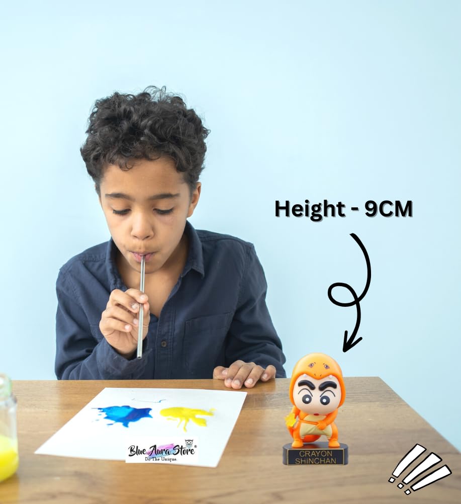 Shinchan Action Figure Toy Height -9CM | Shinchan Poke Orange