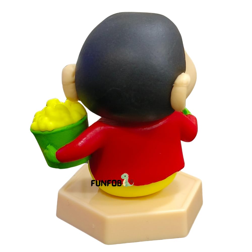 Shinchan Action Figure Toy Size - 7CM | Shin Sitting Popcorn Small