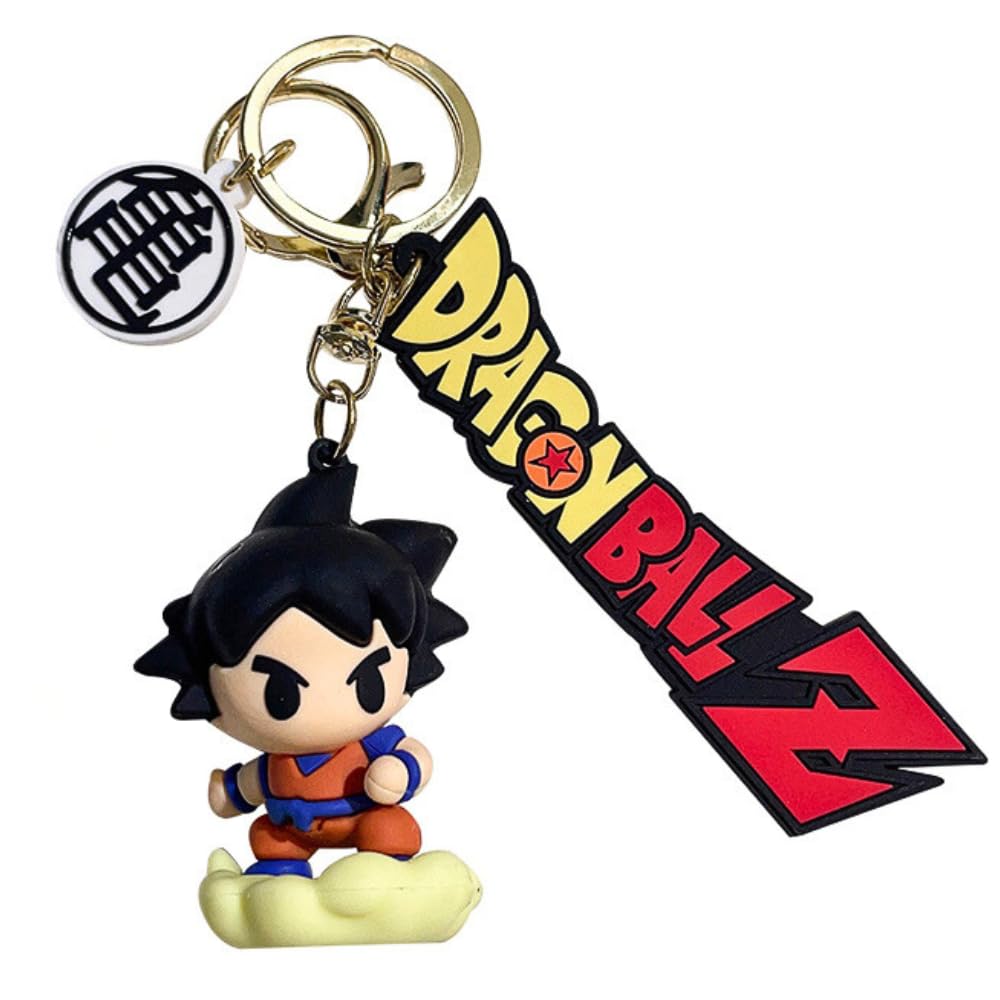 Anime Keychain with Hook & Strap Key Chains | Goku Orange
