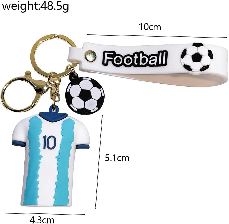 Messi Keychain Football Keychains With Hook & Strap | Messi Keychain
