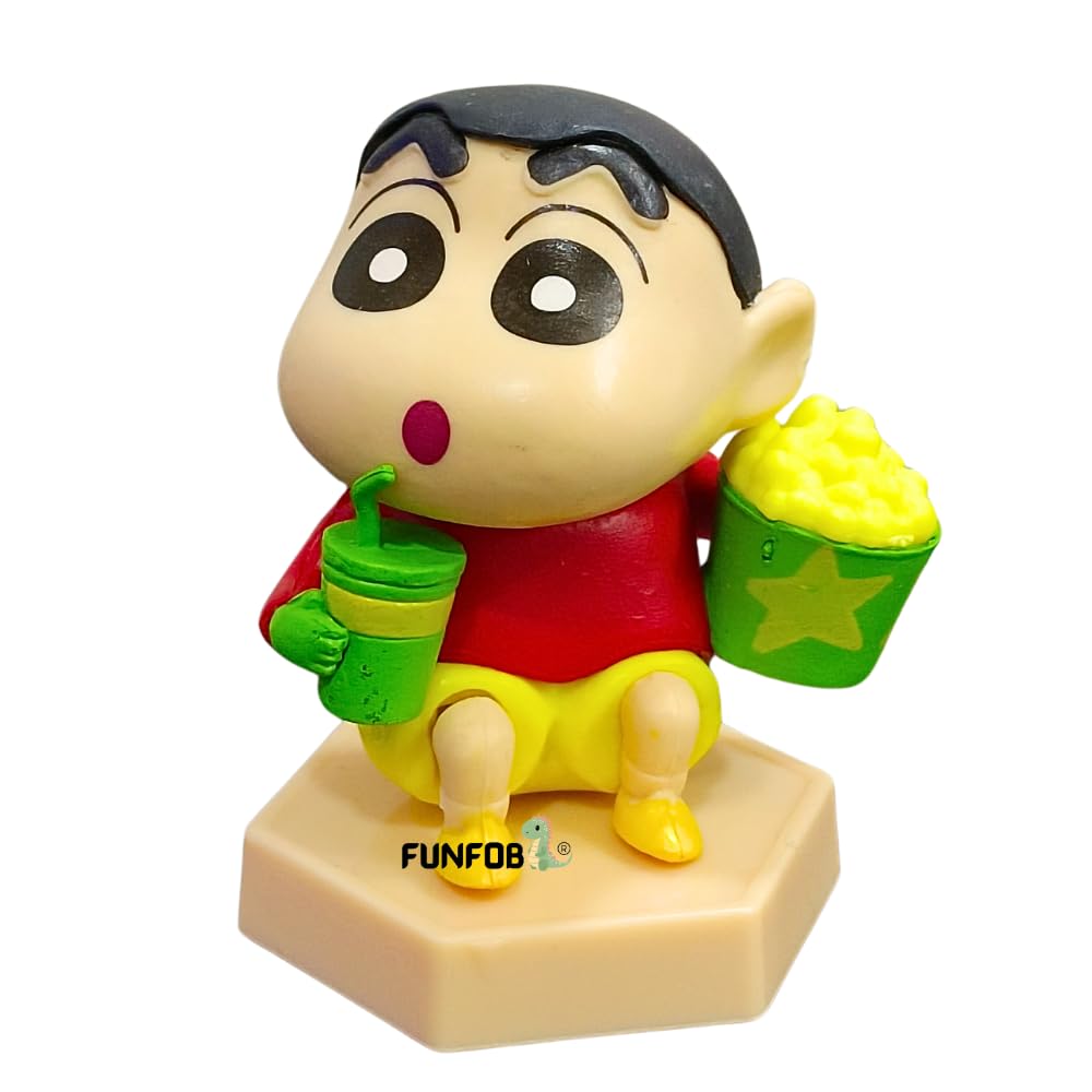 Shinchan Action Figure Toy Size - 7CM | Shin Sitting Popcorn Small