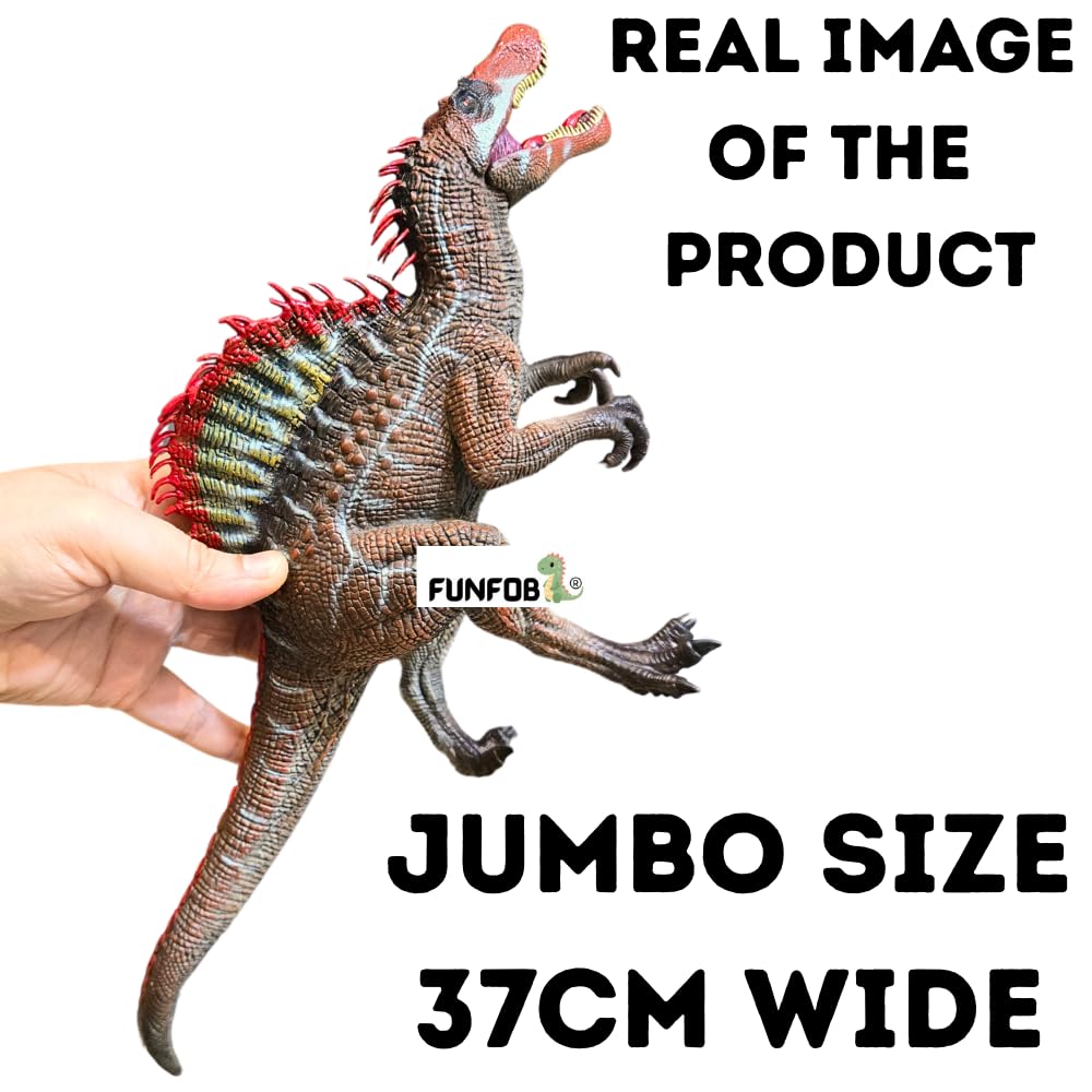 Spinosaurus Dinosaur Toys Figure Jumbo Size | Red Big Hump Big