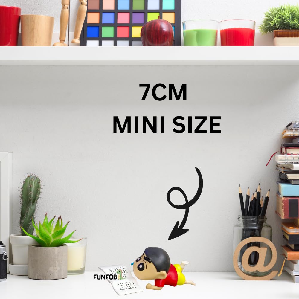 Shinchan Action Figure Toy Size - 7CM | Shin Studying Small