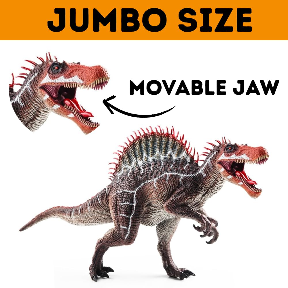 Spinosaurus Dinosaur Toys Figure Jumbo Size | Red Big Hump Big