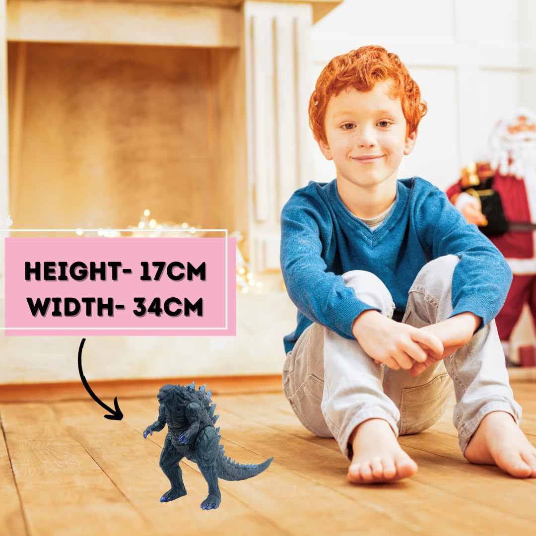 Dinosaur Toys for Kids Height- 17CM Dinosaur Action Figures | Medium Blue Dino