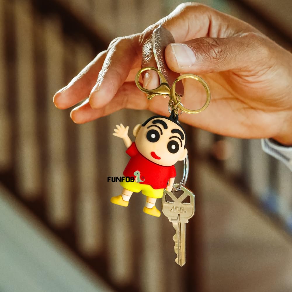 Shinchan Keychain With Hook Collectible | Shinchan Key Waving