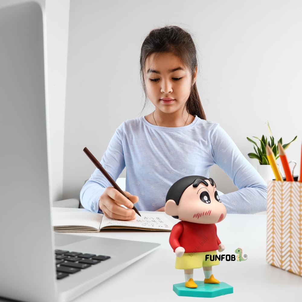 Shinchan Action Figure Toy Size - 13CM | Shin Red Green Stand