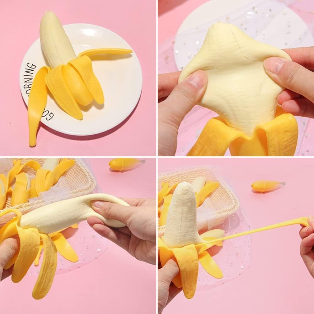 Banana Squishy Mind Relaxing Stretchy Hand Pressing Funny Toy
