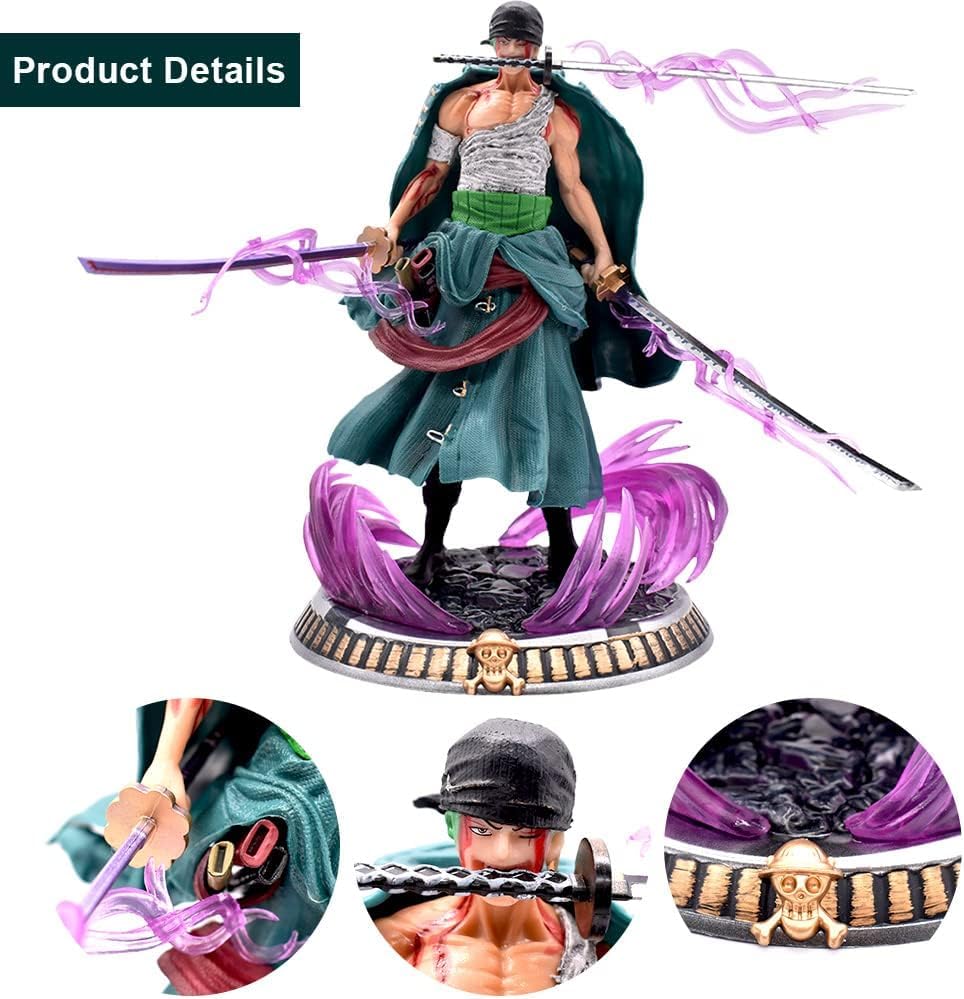 Zoro Action Figure Height -21cm | Zoro White Cloth