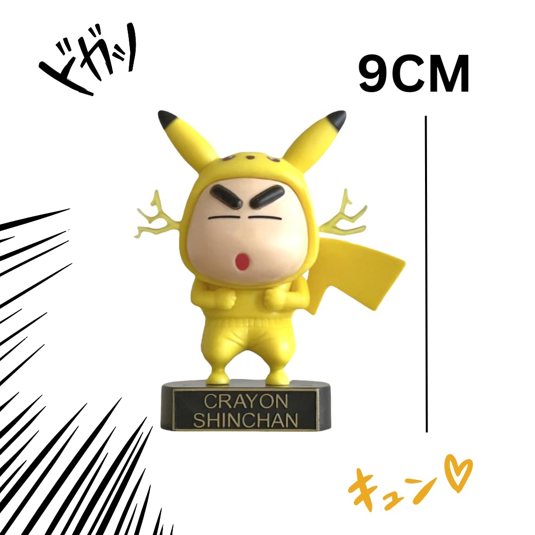 Shinchan Action Figure Toy Height -9CM | Shinchan Poke Dress