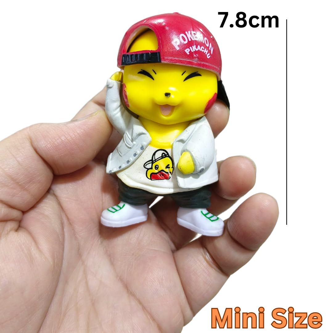 Cartoon Action Figure Toy Height -8.5CM | Poke Cap Figure