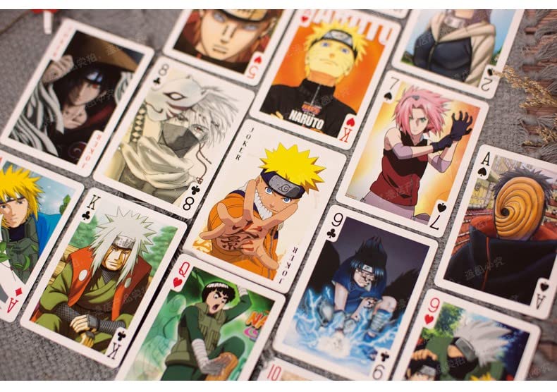 Anime Playing Cards Collectible Cards 52 Cards in Pack of 1 | Naru Cards