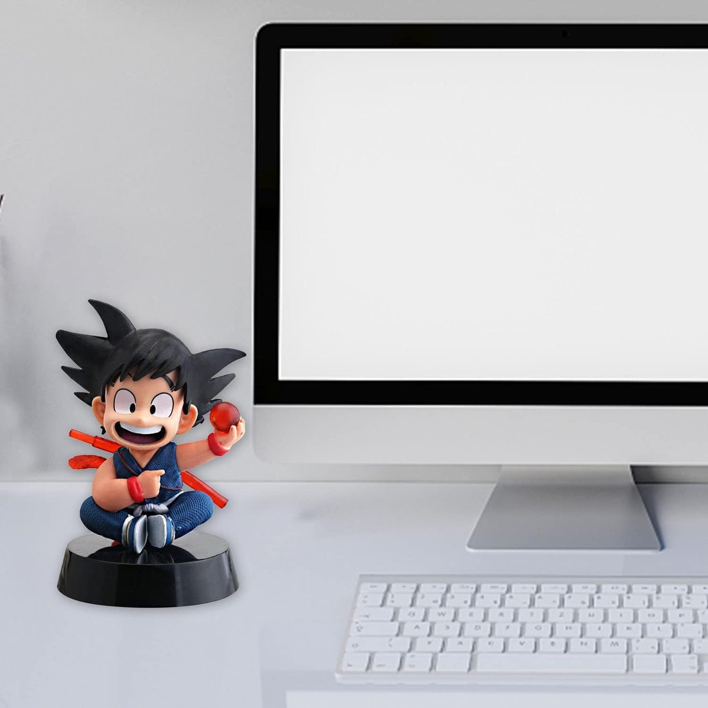 Anime Action Figure With Ball Height -12CM | Blue Goku with Ball
