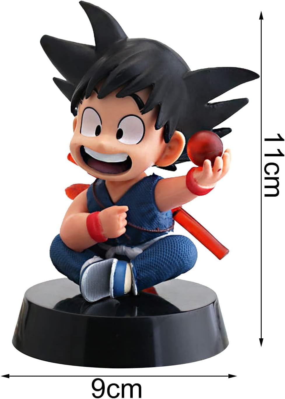 Anime Action Figure With Ball Height -12CM | Blue Goku with Ball