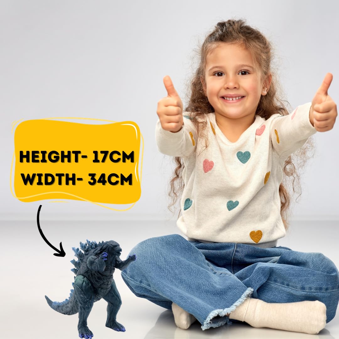 Dinosaur Toys for Kids Height- 17CM Dinosaur Action Figures | Medium Blue Dino