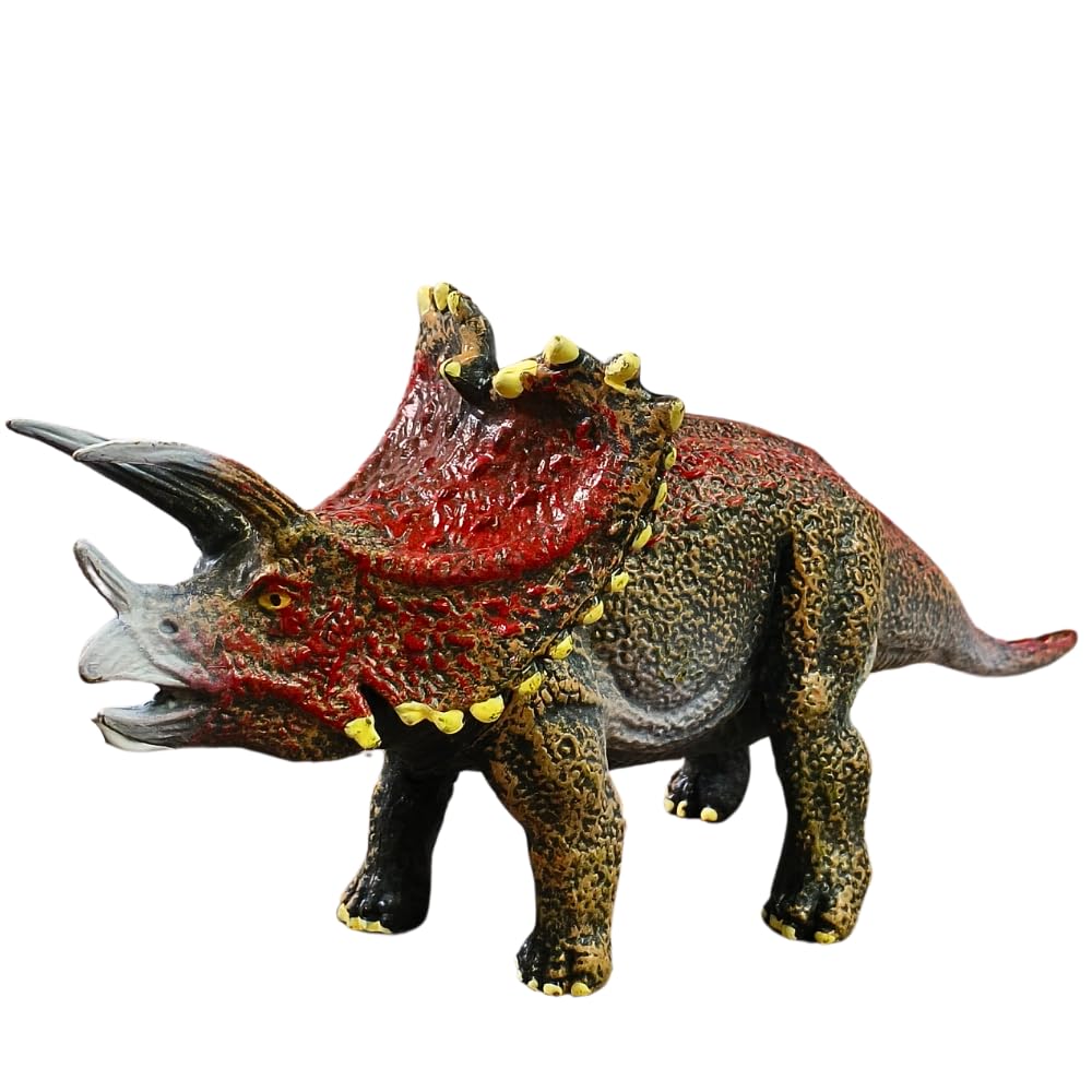 Triceratops Dinosaur Toys for Kids Height-22X10CM PVC Dinosaur Action Figures | Horn Dino GM
