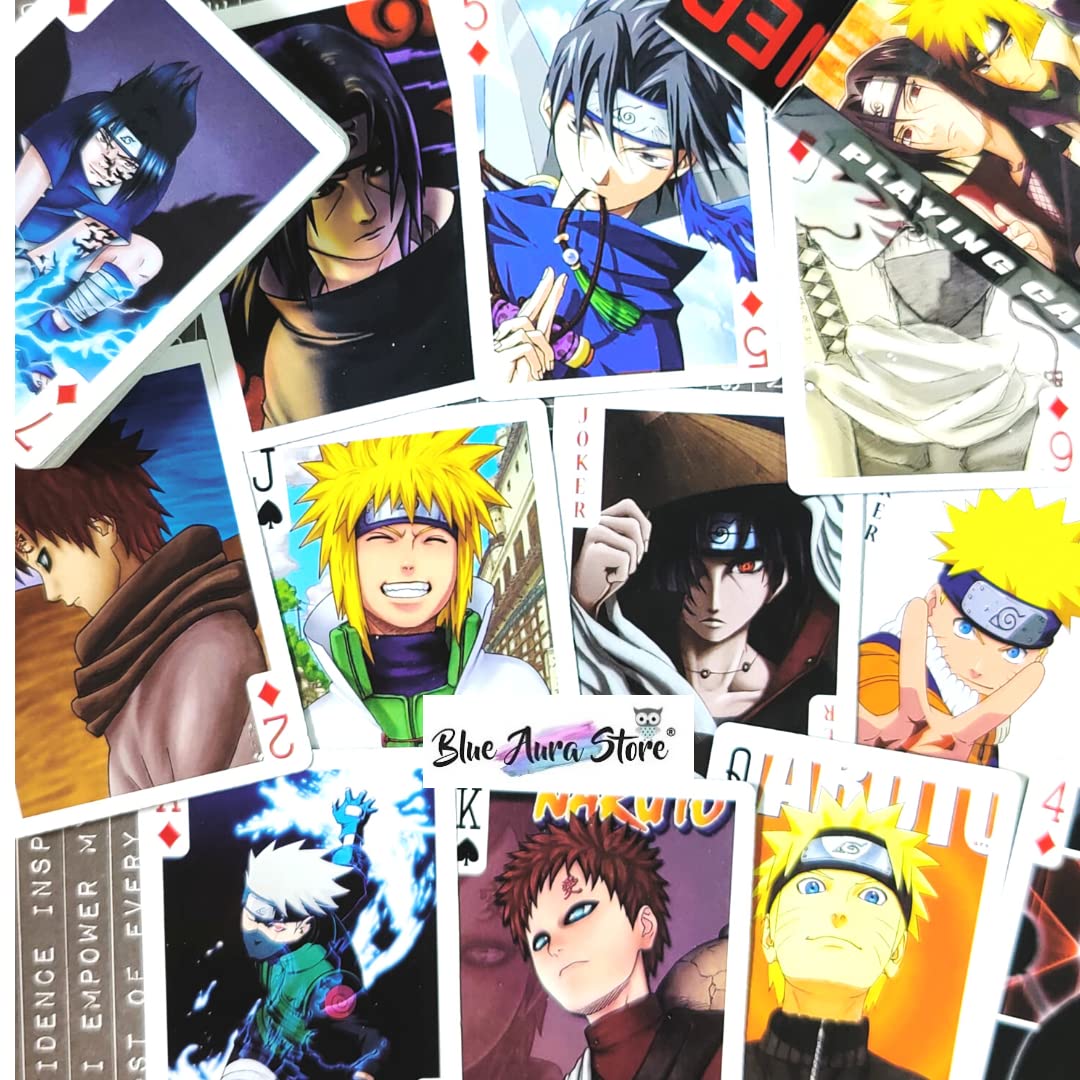 Anime Playing Cards Collectible Cards 52 Cards in Pack of 1 | Naru Cards