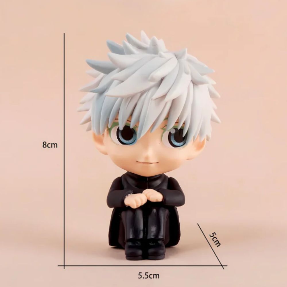 Anime Action Figures Height - 8.5cm | Sitting Mini Go-jo No Mask