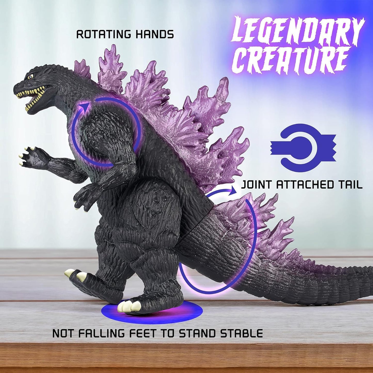 Dinosaur Toys for Kids Size -15CM x32CM Dinosaur Action Figure | Purple M