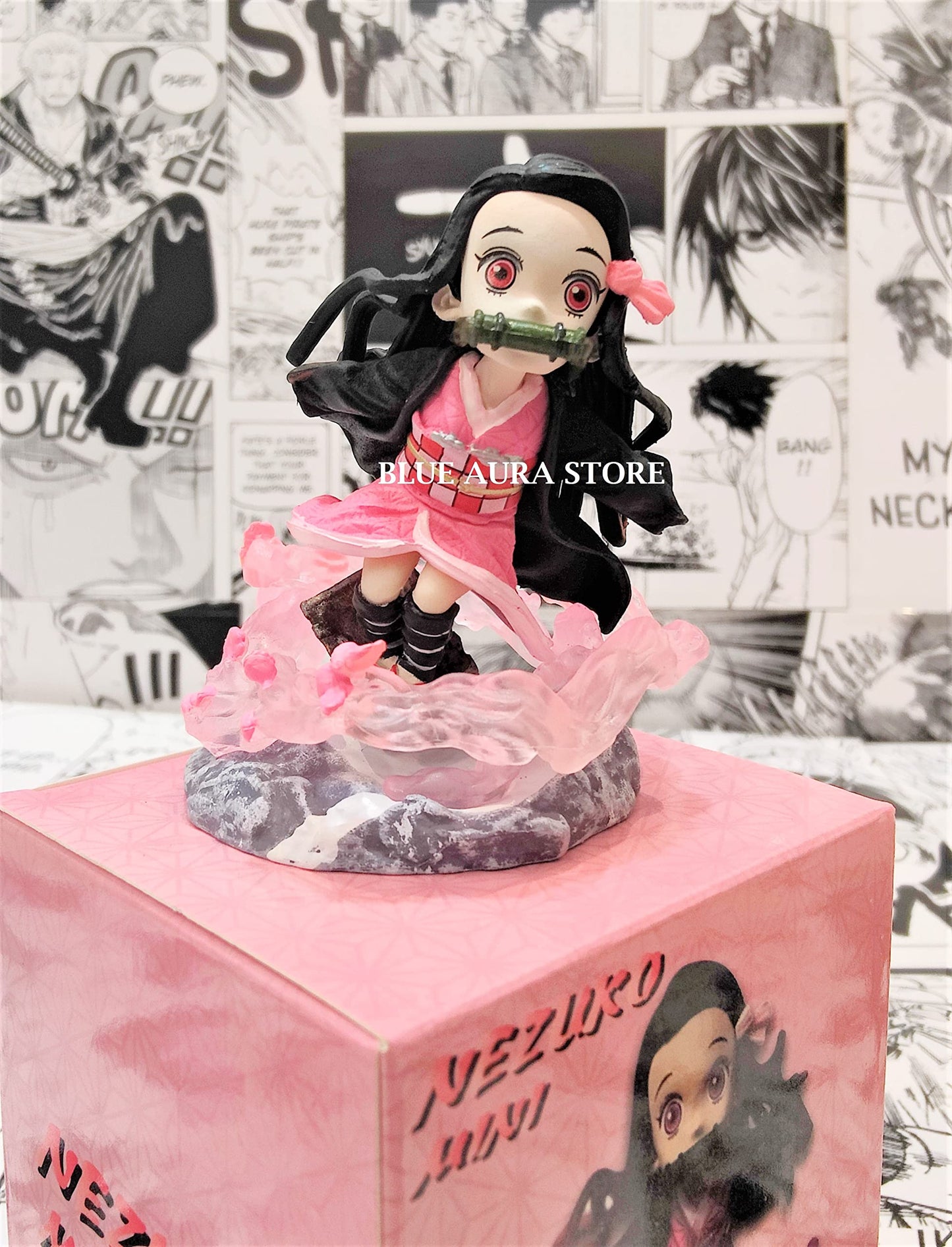 Devil Slayer Mini Action Figure Height - 7CM Cherry Blossom Detailed Collectible | Nezu Mini