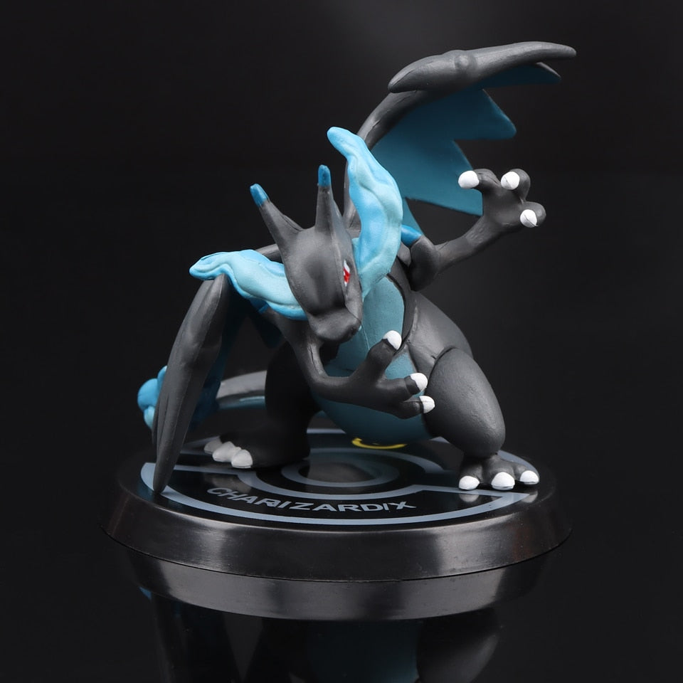 Cartoon Movie Dragon Figure Height -7.5cm | Poke Grey Black Round