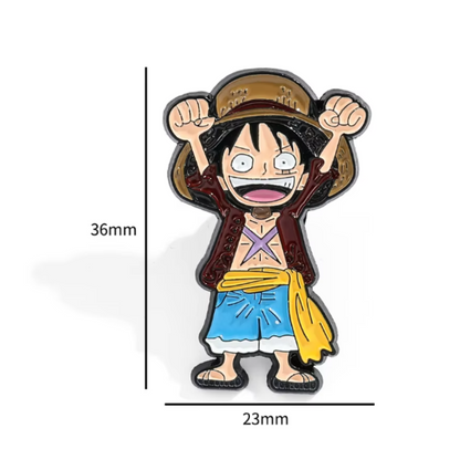 One Piece Lapel Pins | Metallic Enamel Badges | One piece anime Pins