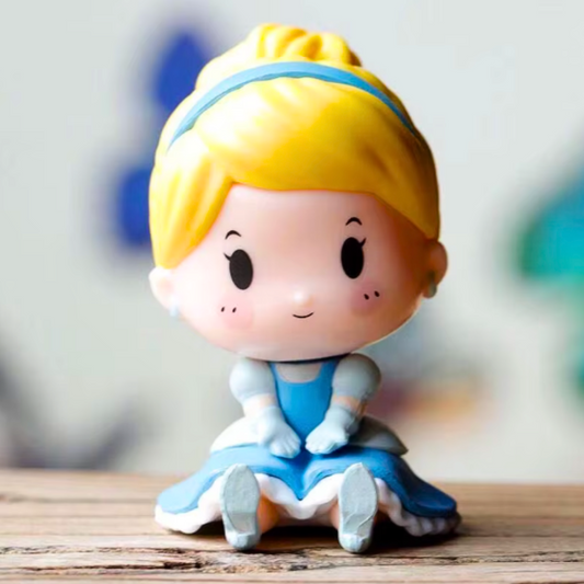 Princess Figure Dolls Height-6CM Mini Size | Yellow Blue Doll