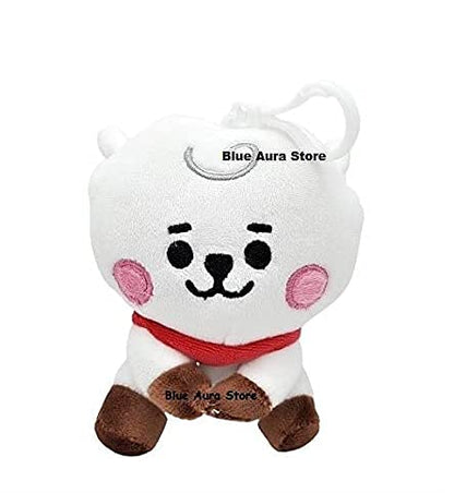 BTS Plush Toy RJ Height -11 CM Sitting Stuffed Plush Toy with Key Hook | RJ