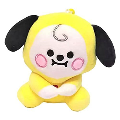 BTS Plush Toy Height -10CM Sitting Stuffed Plush Toy with Key Hook | Chimmy