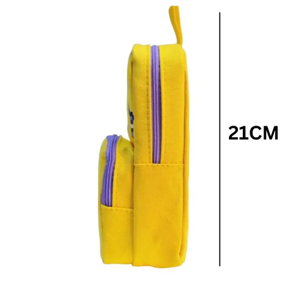 Soccer Pencil Pouch for Kids Teenager School College | Soccer Yellow Curry