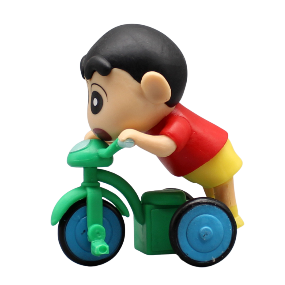 Shinchan Action Figure Height -9.5cm | Shinchan riding Worried