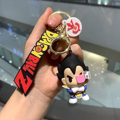 Anime Keychain With Hook & Straps | Vegeta Red