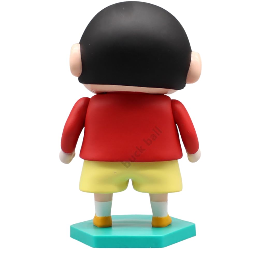 Shinchan Action Figure Toy Size - 13CM  | Shin Red Green Stand